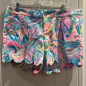 Lilly Pulitzer Buttercup Stretch Shorts Carnival Corale